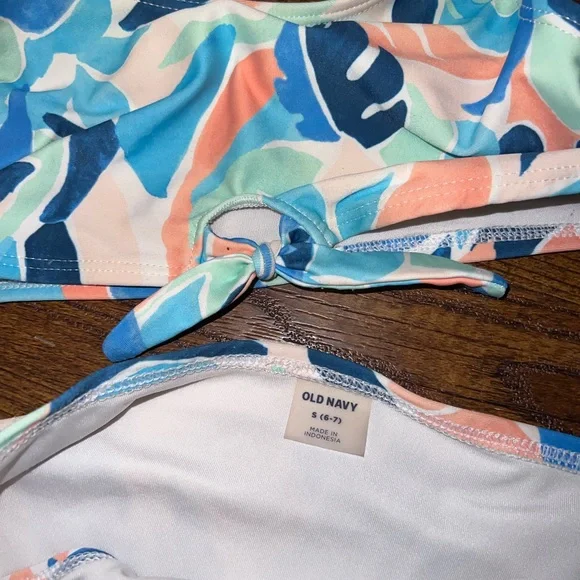 ⭐️Girls Bundle (3) Bikinis Size S 6/7 Old Navy Cat & Jack Wonder Nation - Picture 9 of 11